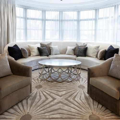 Art Deco Curved Sofa
