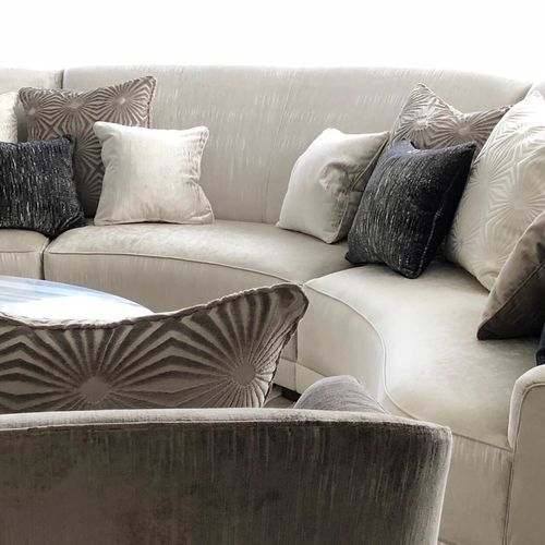 Art Deco Curved Sofa