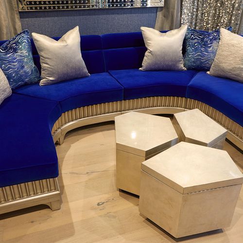 Modernist Curved Sofa