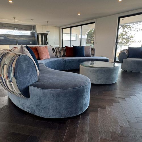 Modern Curved Modular Sofa