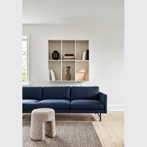 Calmo 3-seater Sofa 80 Metal by Fredericia