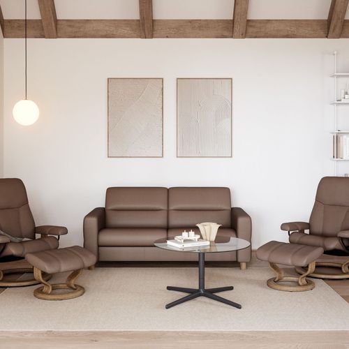 Stressless® Fiona Wood 2.5 Seater Sofa