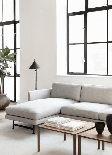 Calmo 3-seater Chaise 80 Metal Fredericia
