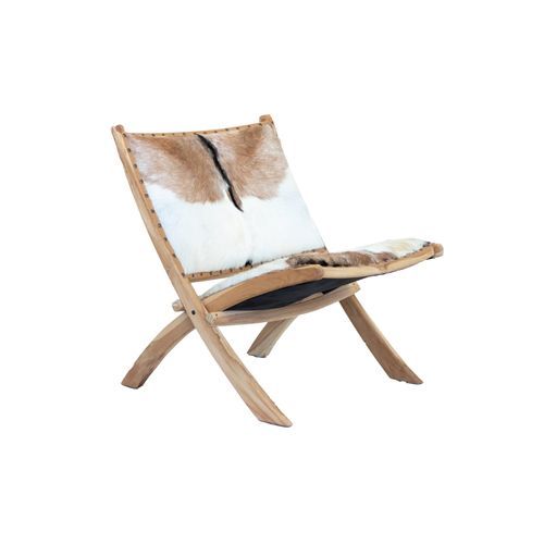 Rustico Teak & Leather Chair