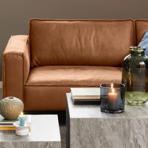 Enzo 2.5 Seat Sofa - Colorado Tan Leather Mix