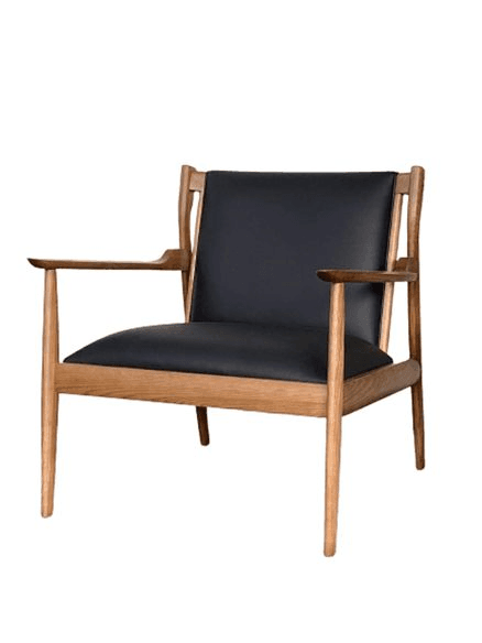 Romano Mid-Century Modern Armchair Black