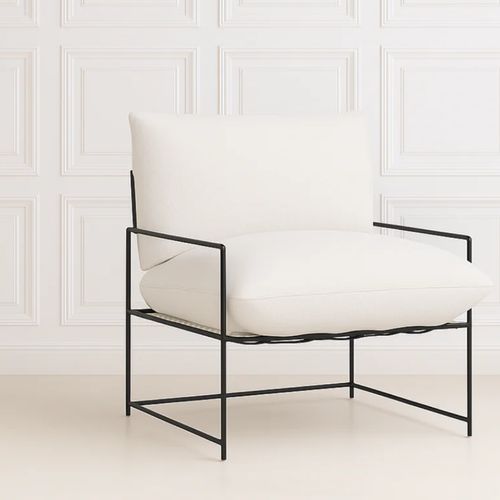 Sammy Boucle Sling Chair  | Off White