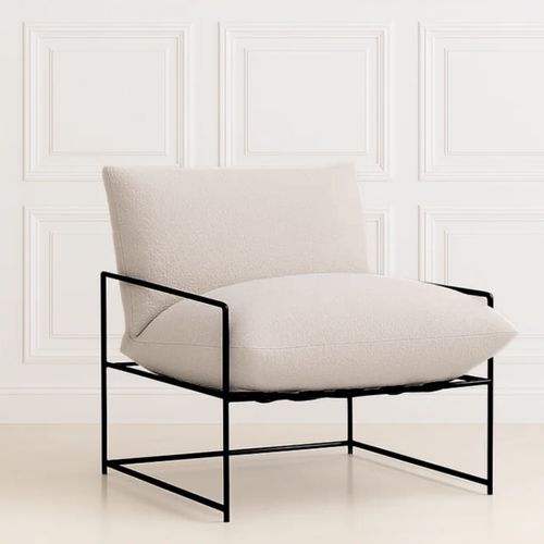 Sammy Boucle Sling Chair  | Beige
