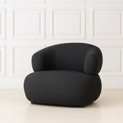 Boucle Bubble Chair- Charcoal