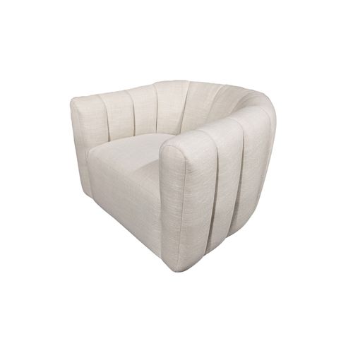 Channelled Swivel Armchair