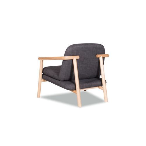 Bene Lounge Chair  - Charcoal Fabric
