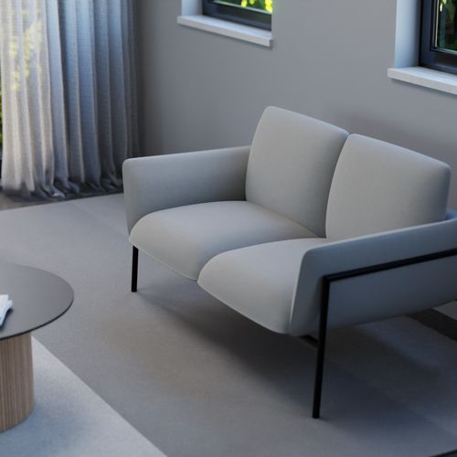 Charlie 2 Seater Cloud Grey