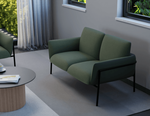 Charlie 2 Seater Kelp Green