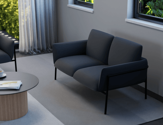 Charlie 2 Seater Midnight Blue