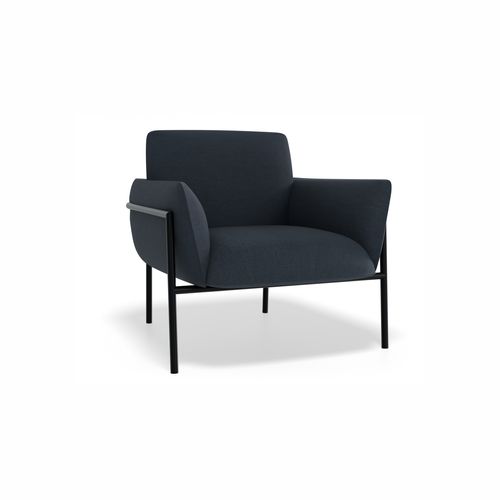 Charlie Single Seater Lounge Chair Midnight Blue