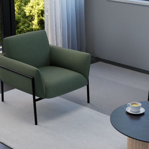 Charlie Single Seater Lounge Chair Kelp Green