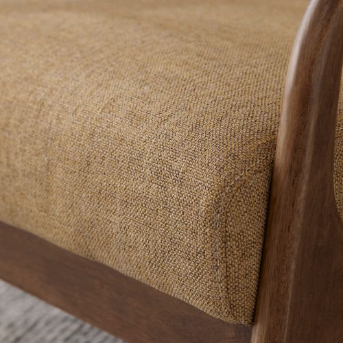 Paris Mustard Occasional Chair | Walnut | Hardwood Frame