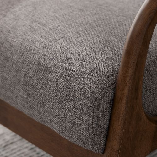 Paris Grey Occasional Chair | Walnut | Hardwood Frame