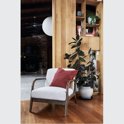Paris Beige Occasional Chair | Walnut | Hardwood Frame