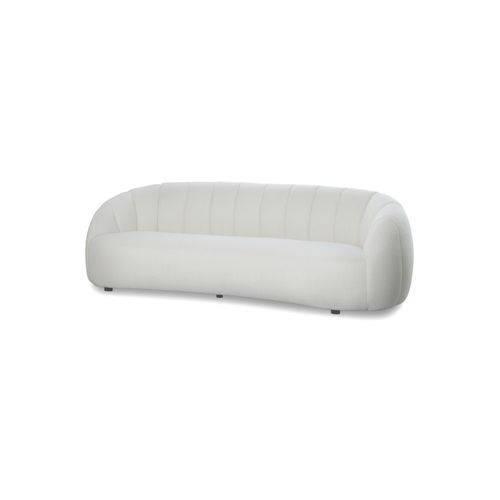 Channelled Linen Sofa