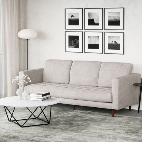 Kirra 3 Seater Sofa | Bone Linen