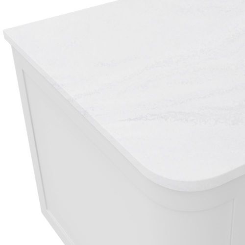 Cloudburst Solid Surface Top, Curved Full Depth