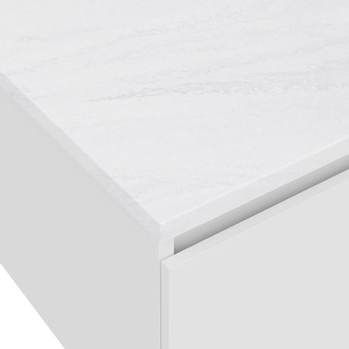 Cloudburst Solid Surface Top, Ensuite Depth