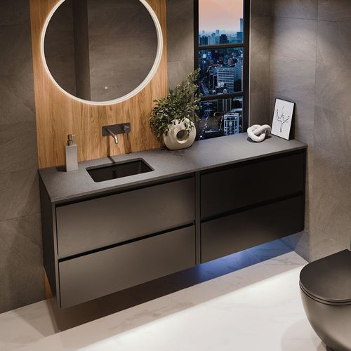 Moonscape Solid Surface Top, Rectangular Full Depth