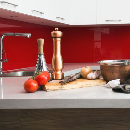 DES SPL Glacier White / Scarlet 3100mm x 750mm x 4mm