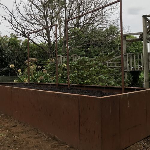 Corten Steel Modular Planter Box