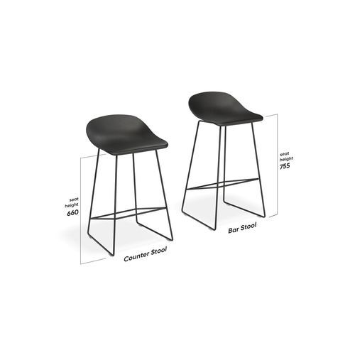 Pop Stool - Soft Pink Frame and Shell Seat