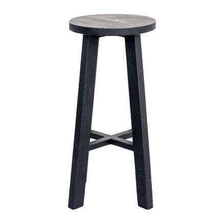 Rustico Reclaimed Tall Stool - Black