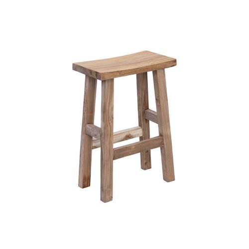 Rustico Reclaimed Teak Bar & Kitchen Counter Stool - Natural
