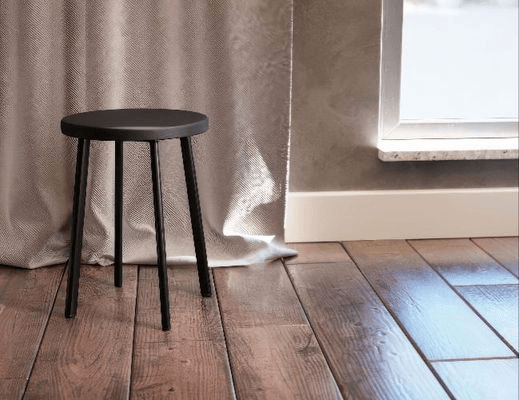 Atlas Low Stool - Black