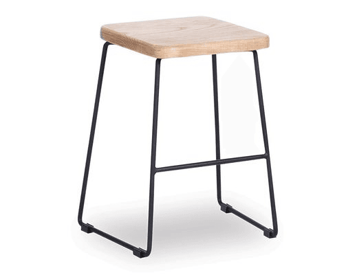 Hugo Low Stool -  Natural Seat - 46cm Round