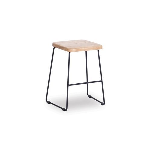 Hugo Low Stool -  Natural Seat - 46cm Round