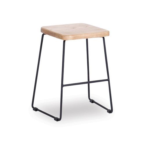 Hugo Low Stool -  Natural Seat - 46cm Round