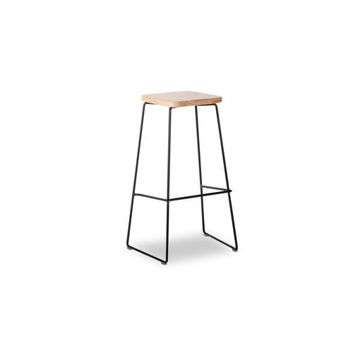 Hugo Bar Stool -  Natural Seat - 68cm Square Seat