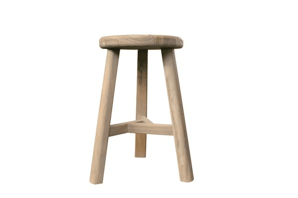 Coastline Aged Elm Round Stool