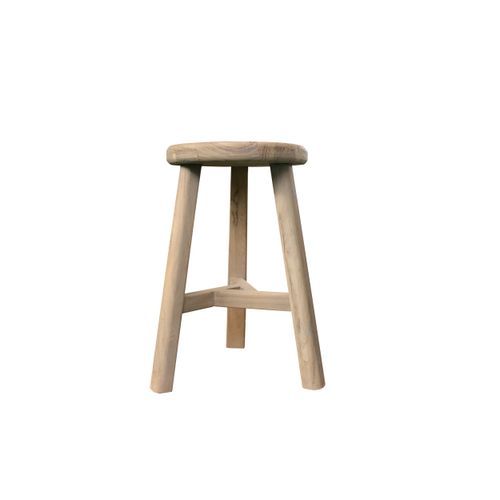 Coastline Aged Elm Round Stool
