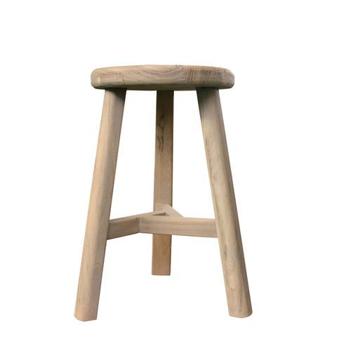 Coastline Aged Elm Round Stool