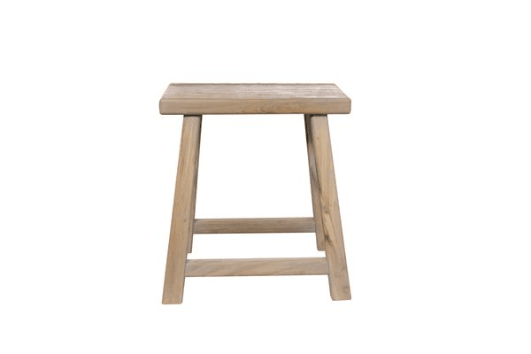 Coastline Aged Elm Rectangle Stool