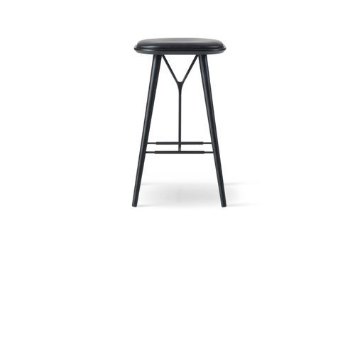 Spine Wood Stool Black by Fredericia