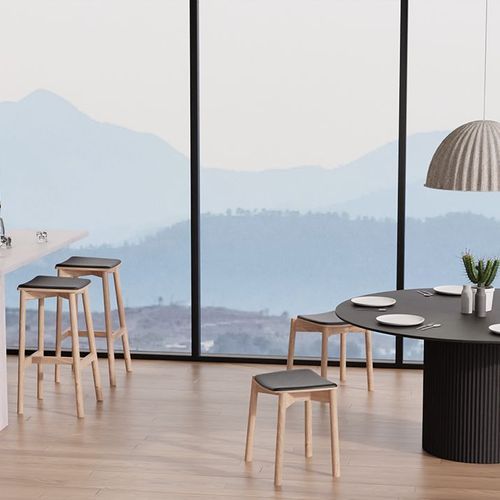Andi Low Stool with Pad 45cm