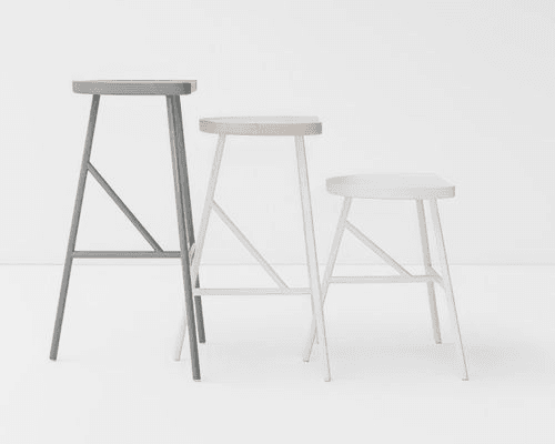 Puccio Wooden Barstool by Billiani