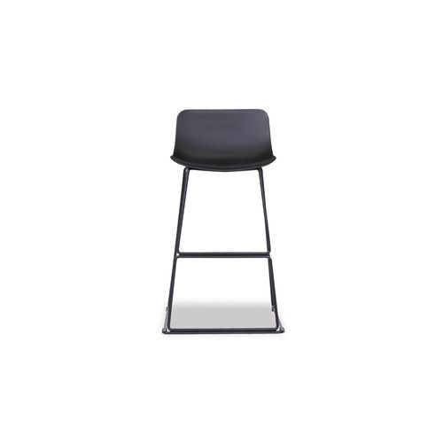 Umbria Stool -  Black Shell  - 66cm Kitchen Bench Height