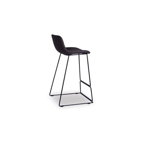 Umbria Stool -  Charcoal fabric - 69cm Kitchen Bench Height