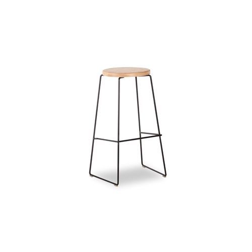 Hugo Bar Stool -  Natural Seat - 78cm Round Seat