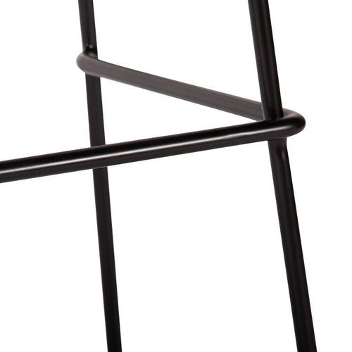 Hugo Bar Stool -  Black Seat - 68cm Square Seat