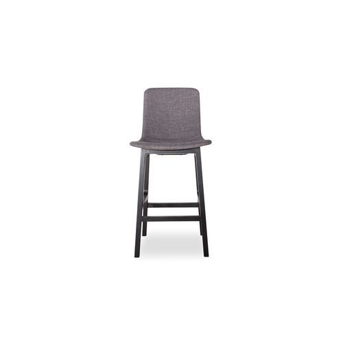 Ara Stool - Black - Charcoal Fabric - 74cm Bar/Counter Seat Height